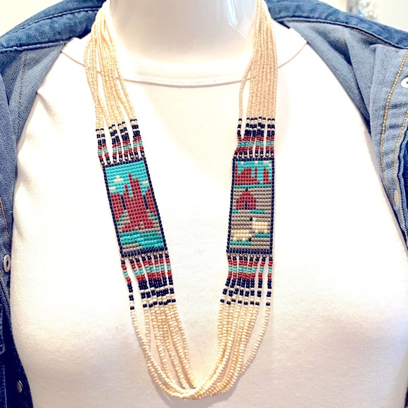 Storyteller 27” beaded necklace - Picture 1 of 6